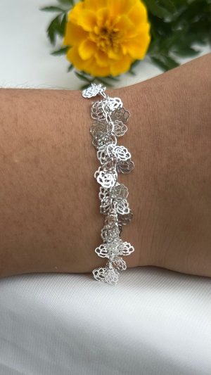 Pulseira banhado a prata